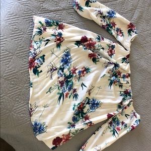 White flower dress with sleeves